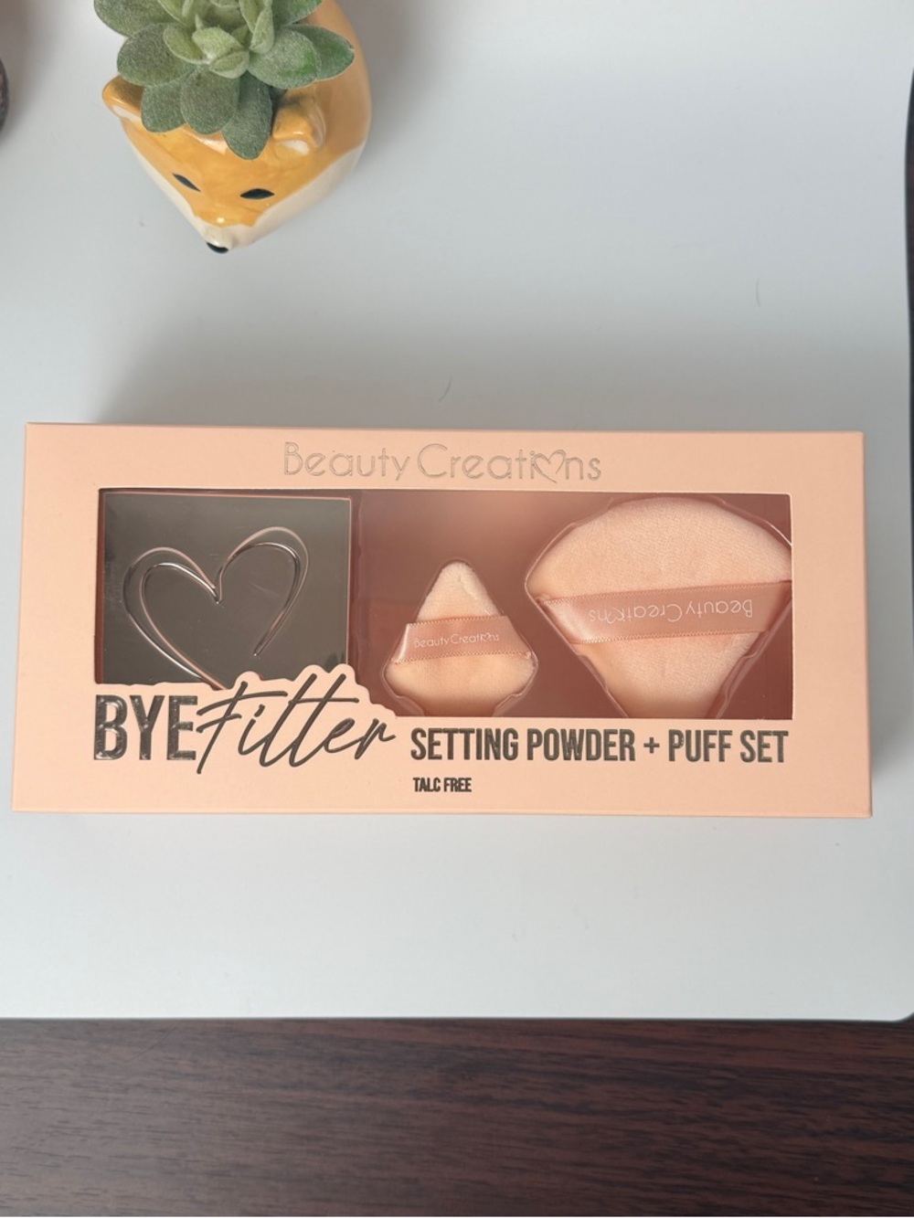 Beauty Creations Bye Fitter Setting Powder + Puff Set - pink cloud